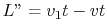 $ L'' = v_1t-vt$